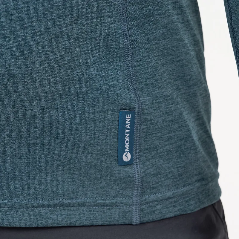 Montane Womens Dart Zip Neck T-Shirt - Orion Blue-5